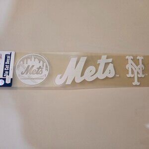 WinCraft New York Mets MLB Die Cut Decal Window Car 4x17”